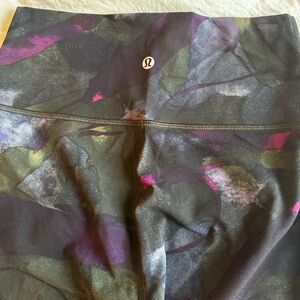 Multi colored Lululemon leggings. In perfect condition
